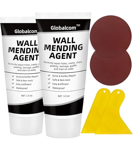Wall Mending Agent Wall Repair Cream - Wall Repair Paste Drywall Repair Putty - Quick & Easy Fill The Holes And Crack Wall - Self-Adhesive Wall Repair Kit With Scraper For Wall,Wood