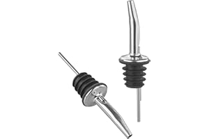 Tala Verter aceite de acero inoxidable, boquilla antigoteo para aceite de oliva, vinagre y aderezos, vertedor de botellas reutilizable para un control de precisión, a prueba de fugas y resistente al