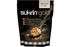 Sukrin Gold Alternative à l'édulcorant naturel entièrement hypocalorique au sucre brun 250 g
