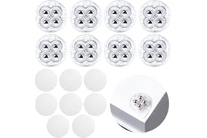 XOKL 8PCS Self Adhesive Mini Swivel Wheels Furniture Castors Paste Universal Wheel with 4 Steel Balls Heavy Duty Castor Wheels Wheels with 360 Degree Rotation-Transparent
