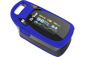 Dr Trust Professional Series Finger Tip Pulse Oximeter With Audio Visual Alarm and Respiratory Rate(Blue)-202