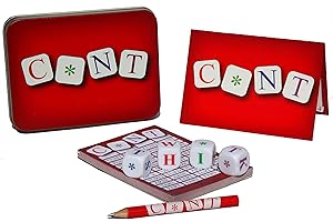 Bawdy Games C*NT The Outrageous Four Letter Swear Word Dice Game - Funny Swearing Rude Gift Idea for Him, Her, Birthday, Pub, Stag, Hen, Parties, Fun & Laughter! - NSFW