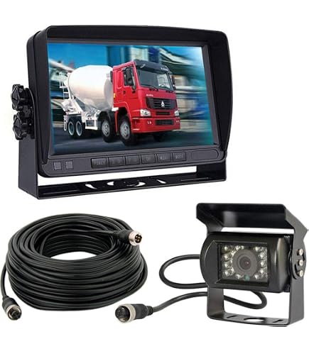 Caméra De Recul Vision Nuit 18IR - Étanche Avec Câble Aviation 10m Pour 12V-24V