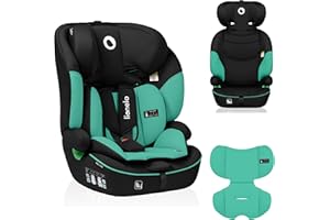 LIONELO Car Seat LEVI I-Size for baby 9-36 kg, Grows with Your Child from Infant to 12 Years Old, ‎10-Level headrest, Enhanced Side Protection, Armrests, Easy Install & Wash, Insert DriSeat, Certified