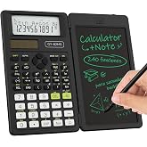 Scientific Calculator for Students with Notepad, ROATEE High School and High School Student Supplies, 82 MS 2-Line Folding Di