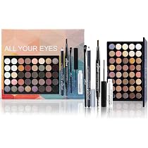 EONFAVE All-in-One Augen Make-up Set – 40 Farben Lidschatten, Eyeliner, Mascara & Pinsel