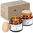 TTRWIN 2 Sleeping Aromatherapy Candles, Promotes Sleep Relaxation Scented Candles Gift Set for Men Women, Natural Soy Wax Candle, 200g-2 Glass Jar Candle with Lid