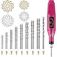 Uolor Electric Corded Handbohrer, Schraubstock Satz mit 17Pcs Bohrern 10Pcs Spannzange und 200Pcs Schrauböse für…