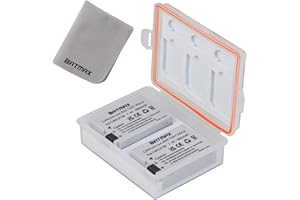 Batmax LP-E8 Akku mit Akkufach und Speicherkartenetui Kompatibel mit Canon Rebel T3i, T2i, T4i, T5i, EOS 600D, 550D, 650D, 700D, Kiss X5, X4, Kiss X6i, Kiss X7i