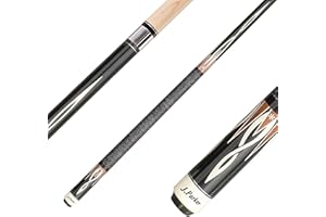 J. PARKER Original J.Parker Billardqueue, JP-Serie, hochwertige Profiqualität, Griffband Irisches Leinen, Edelstahl-Joint, 147 cm, 13 mm Klebeleder