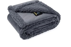 ‎LUCIPHIA luciphia Wasserdicht Hundedecke Flaushig, Fleece Haustier Decke Waschbar, Outdoor Decke für Hunde Katzen, Schutzdecke für Sofa, Bett Autositz, Möbel Dunkelgrau XL (71 * 100cm)