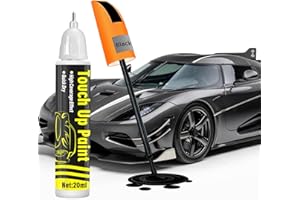 prowithlin Stylo Retouche Peinture Carrosserie - Efface Rayure Noire, Solution Rapide pour Carrosserie, Voiture Carrosserie & Jante Alu, Stylo Peinture Voiture (noir, 1 lot)