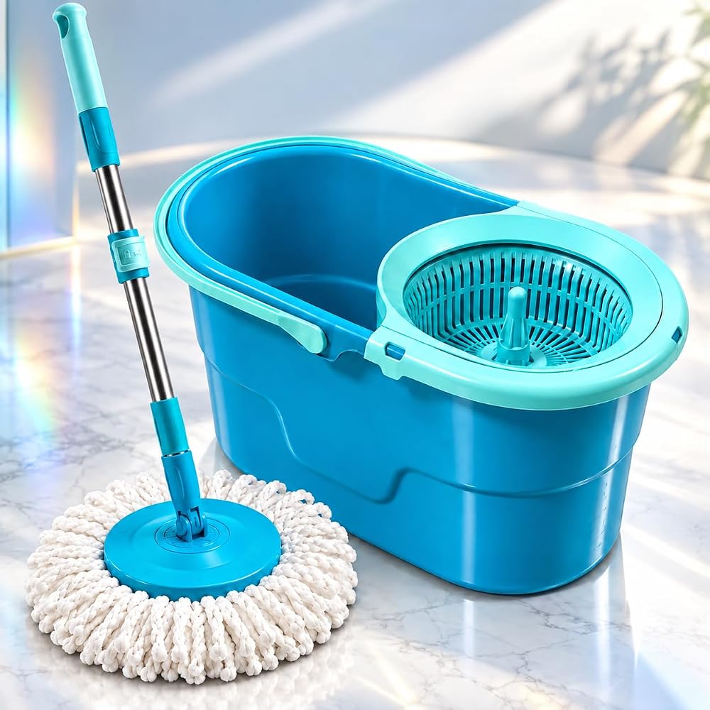 Motek Fix Mop Set Pratik Temizlik Seti Sıkma Sistemli Döner Başlıklı