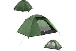 Naturehike P-Serie Tienda de Acampada para 2 Personas 4 Estaciones, Ultraligera, Impermeable, A Prueba de Insectos, Anti-UV Tienda Familiar para Outdoor, Senderismo, Montañismo