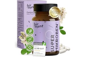 ‎FAIRMENT fairment SuperMikroben® Bakterien Stämme 3 MRD KBE/Tagesdosis, mit Zink, vegan, histamin-freundlich und hochdosiert, 60 Kapseln aus Deutschland