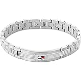 Tommy Hilfiger Jewelry Braccialetto a Maglie da Uomo In Acciaio Inossidabile - 2790419