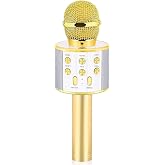 Babilden C-8501 Karaoke Mikrofon Bluetooth USB & TF & Aux (Gold)