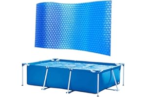 Djowyh Pool Solarabdeckplane Solarplane Für Eckige Pools | Solarabdeckplane Poolabdeckung Pool Warmer, Heat Retaining Blanket for Swimming Pool Hot Tub Spa