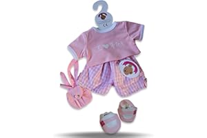 Build your Bears Wardrobe Teddy Bear Clothes fits Build a Bear Teddies I Love Pink Outfit Backpack included (pink)
