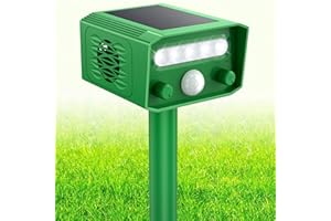 BLAZOR Cat Repellent, Cat Deterrents for Gardens UK, Solar Ultrasonic Animal Repellant, Fox Repeller, Bird, Rat, Squirrel, Rabbit, And Cat Scarer, Cat Scarers for Garden, Yard, Field, Farm