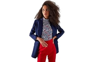 Trendyol Chaqueta Tipo Blazer, Color Azul Marino para Mujer
