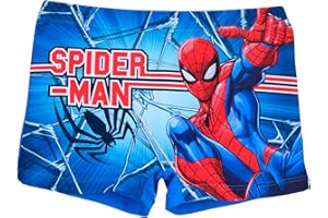 Marvel Spider Man Bañador para Niño, Shorts de Baño Bañador Infantil de Verano, Tallas 3 a 8 Años