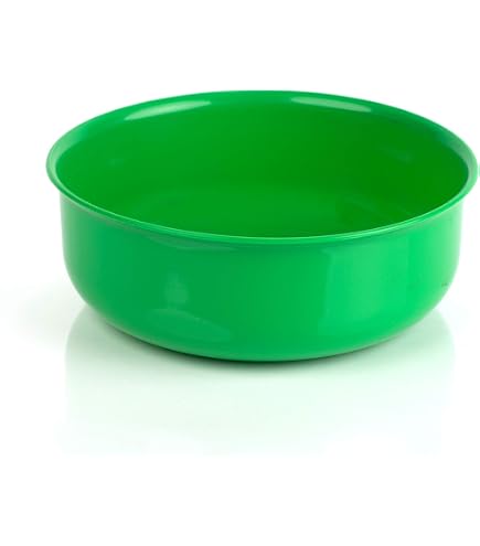 Lot De 3 Bols En Plastique Kimmel - 17 Cm De Diamètre, Couleur Citron Vert, Réutilisables Et Empilables