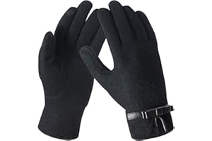 Bequemer Laden Mujeres Invierno Guantes de Lana Termicos Guantes Tactiles con Forro Polar Regalo Mujer