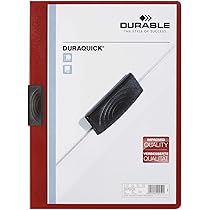 20 Cartelline Portadocumenti Durable Duraquick A4 - Con Clip Piatta In Plastica, Colore Blu - Foto 10