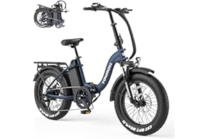 ‎TOUROLL Touroll S2 E-Bike Klapprad Elektrofahrrad mit 20×4.0 Zoll Fat Tire, 48V 720Wh Akku für Lange Reichweite bis 120KM, 250W 55N.M Motor, 7-Gang-All-Terrain E-bike Herren Damen für MTB,Stadtpendler & Wildn