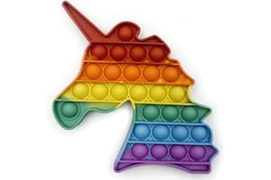 Droquimur | Juguete Antiestrés | Pop It Sensorial | Explotar Burbujas | Unicornio | Arcoiris Multicolor (Unicornio)