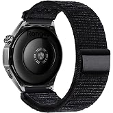 Rongep Huawei ile Uyumlu Fabric Loop 22mm Kordon GT6/GT6 Pro/GT5/GT5 Pro/GT4/GT3/GT3 Pro 46mm i&ccedil;in Cırt Cırt Tasarım Yumuşak 