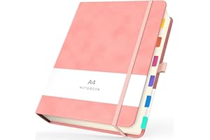 Yarotm Carnet A4 - Carnet de notes A4 Ligné Couverture Rigide élastique Couverture en Cuir PU Notebook - 100gsm Papier 21.6x28.5cm Bloc-notes - a4 Notebook