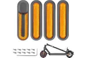 Diyxisk scooter reflektor gul 4 stycken elektrisk scooter reflektor