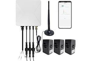 OWON 1 or 3 Phase Tuya Wi-Fi Bi-Directional Energy Monitor,Smart Home Power Monitor with 3 * 300A Clamp, Track Electricity in Real Time, Solar/Net Metering