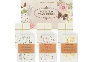‎LA BELLEFÉE LA BELLEFÉE Duftwachs für Duftlampe, Lavendel, Rose, Jasmine Düfte, Natürliche Öle, Sojawachs Duftwachswürfel, Wax Melts für Raumduft, Kerzen Wärmer, Geschenk für Weihnachte