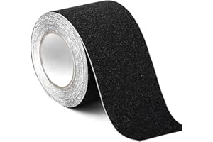 Luriseminger Antirutsch Klebeband Streifen Selbstklebend 10cm x 10m, Wasserfest Treppe Anti Rutsch Streifen High Grip Rutschfest Klebeband für Treppen, Stufen, für Drinnen und Draußen