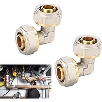 16 Raccords à Vis - Angle 90° Pour Tube Composite En Aluminium