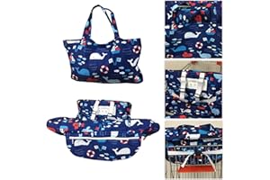 HUDHOWKS Trolley Seat Cover for Baby Toddler | Baby Shopping Cart Seat Cover | Trolley Cushion Chair Cushion Protection Safe Travel Portable Cushion Cover Foldable Storage