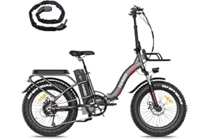 Fafrees Bici Elettrica Pieghevole Uomo Donna, 48V 22,5Ah Batteria con Celle SAMSUNG, Bicicletta Elettrica 20 * 4.0 Fat Bike da Città, 100KM+ Pedalata Assistita Ebike MTB, F20 Max 2023