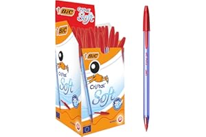 BIC Cristal Soft Długopis czerwony Pudełko 50szt