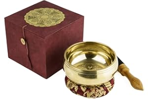 KLANGSCHALEN-CENTER Dhyani Buddha Gift Set with Singing Bowl 5011–L