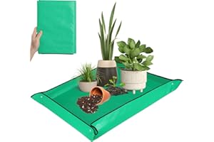 GeeRic Grand Tapis de Rempotage pour Plantes d'intérieur, Tapis de Rempotage Imperméable, pour Transplantation/Division et Contrôle de la Saleté, Rectangulaire et épais