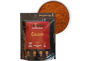 THE PINCH Cajun XL Barbacoa Saludable con Sazonador 100% Naturales y sin sal. Fácil de usar, sazona: Alitas de Pollo, Hamburguesas y Veggie Burgers al Estilo Luisiana. Paquete 400g