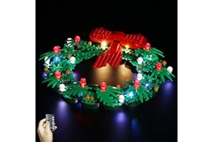 cooldac Light Kit for LEGO Christmas Wreath 2IN1, LED Light Kit Compatible with Lego 40426 Set (Lights Kit Without Model) (Remote Control Version)