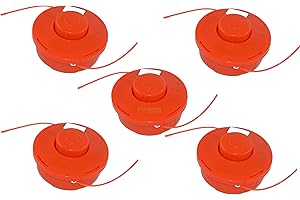 PERFEKTGARTEN 5 bobine di filo con puntamento automatico per decespugliatore Fuxtec, vidaXL, Leader, Monzana, Einhell, Brast, Nemaxx, Ryobi, Plantiflex, Timbertech, Berlan, Timberpro, KnappWulf, Zipper, Rotfuchs