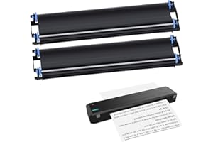 Elinrat Ruban Thermique - Ruban MT800-2 Ruban À Trans-fert Thermique - Recharge d'encre pour Imprimante MT800 | Ruban Transferts Thermique 215 m