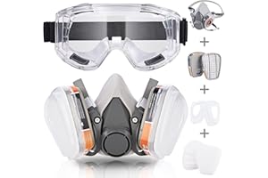 Faburo Safety Dust Face Cover,Dust Face Cover Paint Face Cover with Filter for Paint,Dust and Formaldehyde, Sanding, Polishing, Spraying And Other Work