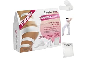 AGOCAP HD Drainage-Bandagen für Beine – Anti-Cellulite-Drainage-Bandagen, starke Entwässerung der Beine mit Behandlung remodellierender und tonisierender Bandage, Drainage-Bandagen + Nachfüllpackung 250 ml +