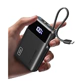 INIU 20000mAh Power Bank, 45W Fast Charging Battery Pack 30% Smaller | Flight-Safe, Built in USB C Cable, Travel Essential, P